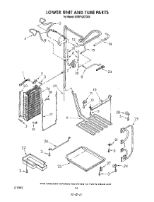 15 - Lower Unit And Tube parts for Kitchenaid Refrigerator KSRF42DTX01 from AppliancePartsPros.com