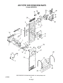 16 - Air Flow And Reservoir parts for Kitchenaid Refrigerator KSRF42DTX01 from AppliancePartsPros.com