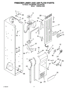 08 - Freezer Liner And Air Flow Parts parts for Kitchenaid Refrigerator KSSC48FKB02 from AppliancePartsPros.com