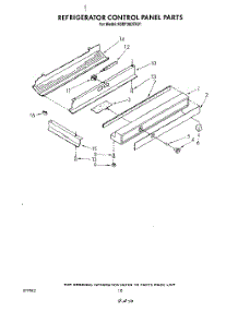 07 - Refrigerator Control Panel parts for Kitchenaid Refrigerator KSRF36DTX01 from AppliancePartsPros.com