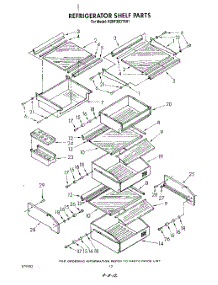 09 - Refrigerator Shelf parts for Kitchenaid Refrigerator KSRF36DTX01 from AppliancePartsPros.com