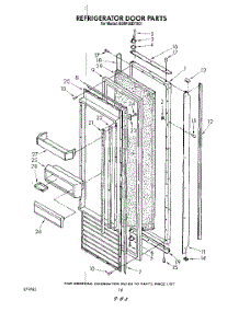 11 - Refrigerator Door , Lit / Optional parts for Kitchenaid Refrigerator KSRF36DTX01 from AppliancePartsPros.com