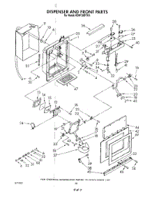 13 - Dispenser And Front parts for Kitchenaid Refrigerator KSRF36DTX01 from AppliancePartsPros.com