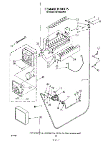 17 - Ice Maker parts for Kitchenaid Refrigerator KSRF36DTX01 from AppliancePartsPros.com