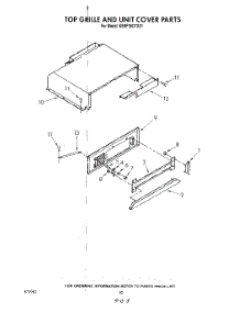 18 - Top Grille And Unit Cover parts for Kitchenaid Refrigerator KSRF36DTX01 from AppliancePartsPros.com