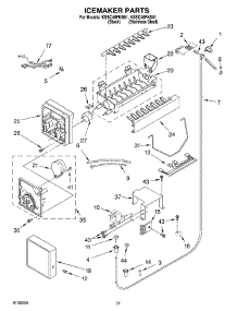 13 - Icemaker parts for Kitchenaid Refrigerator KSSC48FKS01 from AppliancePartsPros.com