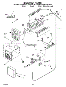 15 - Icemaker Parts parts for Kitchenaid Refrigerator KSSS48QKX02 from AppliancePartsPros.com