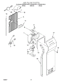 10 - Air Flow parts for Kitchenaid Refrigerator KSBS25FJBT01 from AppliancePartsPros.com