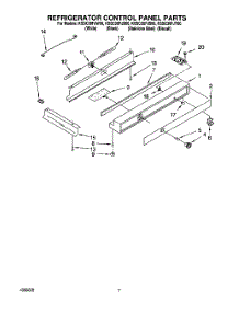 05 - Refrigerator Control Panel parts for Kitchenaid Refrigerator KSSC36FJS00 from AppliancePartsPros.com