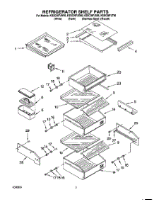 07 - Refrigerator Shelf parts for Kitchenaid Refrigerator KSSC36FJS00 from AppliancePartsPros.com