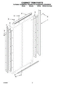 02 - Cabinet Trim Parts parts for Kitchenaid Refrigerator KSSS48QKW02 from AppliancePartsPros.com