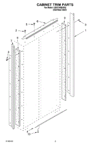02 - Cabinet Trim Parts parts for Kitchenaid Refrigerator KSSC48QKS02 from AppliancePartsPros.com