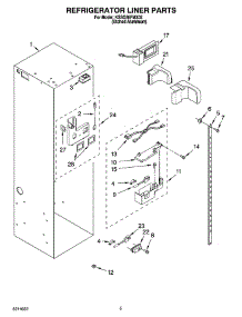 04 - Refrigerator Liner Parts parts for Kitchenaid Refrigerator KSSO36FMX02 from AppliancePartsPros.com