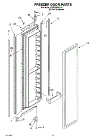 10 - Freezer Door Parts parts for Kitchenaid Refrigerator KSSO36FMX02 from AppliancePartsPros.com