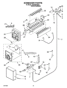 13 - Icemaker Parts parts for Kitchenaid Refrigerator KSSO36FMX02 from AppliancePartsPros.com
