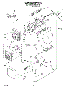 15 - Icemaker parts for Kitchenaid Refrigerator KSSC42QKS01 from AppliancePartsPros.com