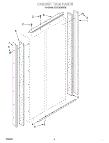 02 - Cabinet Trim parts for Kitchenaid Refrigerator KSSC42MHS00 from AppliancePartsPros.com