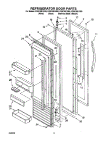 10 - Refrigerator Door parts for Kitchenaid Refrigerator KSSC36FJB00 from AppliancePartsPros.com