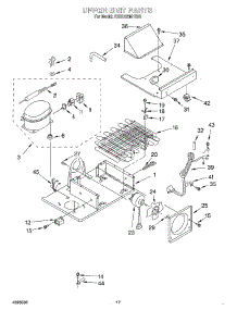 12 - Upper Unit parts for Kitchenaid Refrigerator KSSC42MHS00 from AppliancePartsPros.com