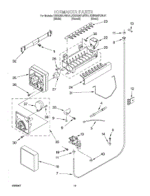 12 - Ice Maker, Optional parts for Kitchenaid Refrigerator KSBS25FJBL01 from AppliancePartsPros.com