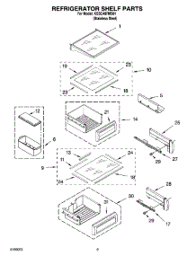 07 - Refrigerator Shelf Parts parts for Kitchenaid Refrigerator KSSC48FMS01 from AppliancePartsPros.com