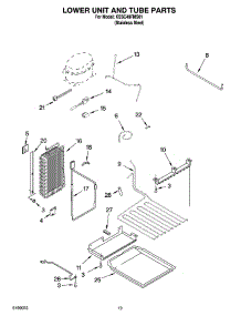 12 - Lower Unit And Tube Parts parts for Kitchenaid Refrigerator KSSC48FMS01 from AppliancePartsPros.com