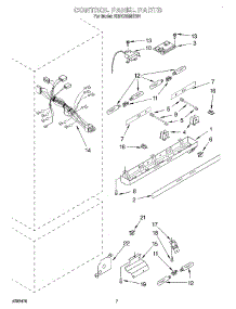 05 - Control Panel parts for Kitchenaid Refrigerator KBRC36MHS01 from AppliancePartsPros.com