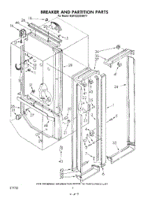 03 - Breaker And Partition parts for Kitchenaid Refrigerator KSRF22DSWHY1 from AppliancePartsPros.com