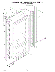 02 - Cabinet And Breaker Trim Parts parts for Kitchenaid Refrigerator KBRC36FMS00 from AppliancePartsPros.com