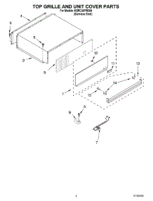 03 - Top Grille And Unit Cover Parts parts for Kitchenaid Refrigerator KBRC36FMS00 from AppliancePartsPros.com
