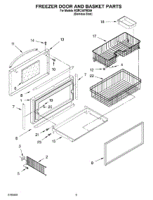 06 - Freezer Door And Basket Parts parts for Kitchenaid Refrigerator KBRC36FMS00 from AppliancePartsPros.com