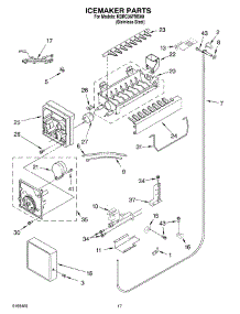 10 - Icemaker Parts parts for Kitchenaid Refrigerator KBRC36FMS00 from AppliancePartsPros.com
