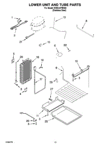 12 - Lower Unit And Tube Parts parts for Kitchenaid Refrigerator KSSC42FMS00 from AppliancePartsPros.com