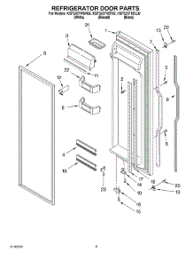 06 - Refrigerator Door Parts parts for Kitchenaid Refrigerator KSFS25FKBT02 from AppliancePartsPros.com