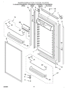 08 - Refrigerator Door parts for Kitchenaid Refrigerator KBRS36MHT01 from AppliancePartsPros.com
