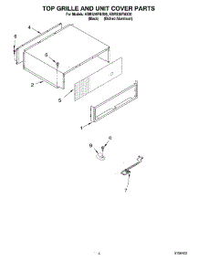 03 - Top Grille And Unit Cover Parts parts for Kitchenaid Refrigerator KBRS36FMB00 from AppliancePartsPros.com
