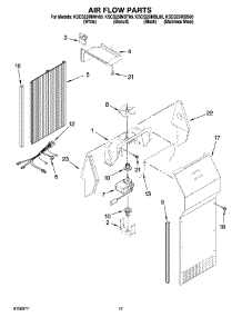 09 - Air Flow Parts parts for Kitchenaid Refrigerator KSCS25INSS00 from AppliancePartsPros.com