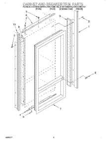 02 - Cabinet And Breaker Trim parts for Kitchenaid Refrigerator KBRP36MHS00 from AppliancePartsPros.com