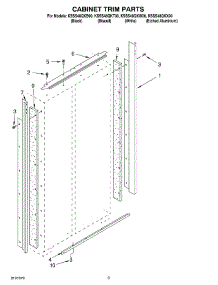 02 - Cabinet Trim parts for Kitchenaid Refrigerator KSSS48QKT00 from AppliancePartsPros.com