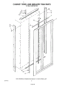 03 - Cabinet Trims And Breaker Trim parts for Kitchenaid Refrigerator KSRF36DTX00 from AppliancePartsPros.com