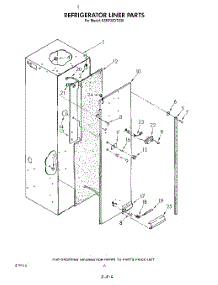 04 - Refrigerator Liner parts for Kitchenaid Refrigerator KSRF36DTX00 from AppliancePartsPros.com