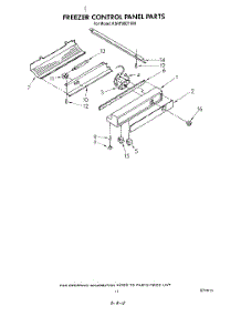 08 - Freezer Control Panel parts for Kitchenaid Refrigerator KSRF36DTX00 from AppliancePartsPros.com