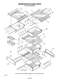 09 - Refrigerator Shelf parts for Kitchenaid Refrigerator KSRF36DTX00 from AppliancePartsPros.com