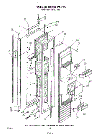 12 - Freezer Door parts for Kitchenaid Refrigerator KSRF36DTX00 from AppliancePartsPros.com