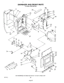 13 - Dispenser And Front parts for Kitchenaid Refrigerator KSRF36DTX00 from AppliancePartsPros.com