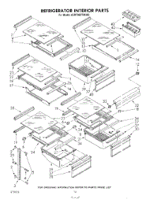 08 - Refrigerator Interior , Lit / Optional parts for Kitchenaid Refrigerator KSRF26DTWH00 from AppliancePartsPros.com