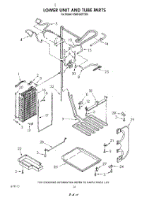 15 - Lower Unit And Tube parts for Kitchenaid Refrigerator KSRF36DTX00 from AppliancePartsPros.com