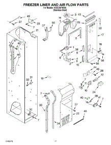 08 - Freezer Liner And Air Flow Parts parts for Kitchenaid Refrigerator KSSC36FMS00 from AppliancePartsPros.com