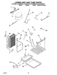 14 - Lower Unit And Tube Parts parts for Kitchenaid Refrigerator KSSS48QKB02 from AppliancePartsPros.com