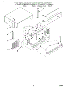 03 - Top Grille And Unit Cover parts for Kitchenaid Refrigerator KBRP36MHT01 from AppliancePartsPros.com